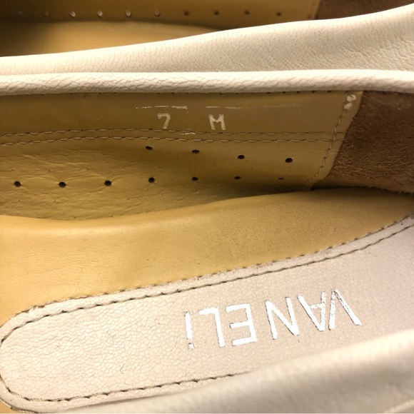 VanEli Perforated White Loafers sz 7 - Picture 5 of 10